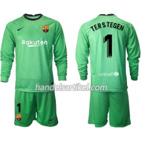 FC Barcelona Torwart TER Stegen 1 Kinder Trikotsatz 2020/21 M001  Langarm (+ Kurze Hosen)